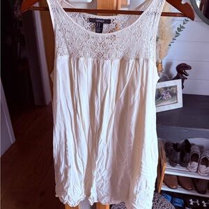 Cream Lace babydoll Dress